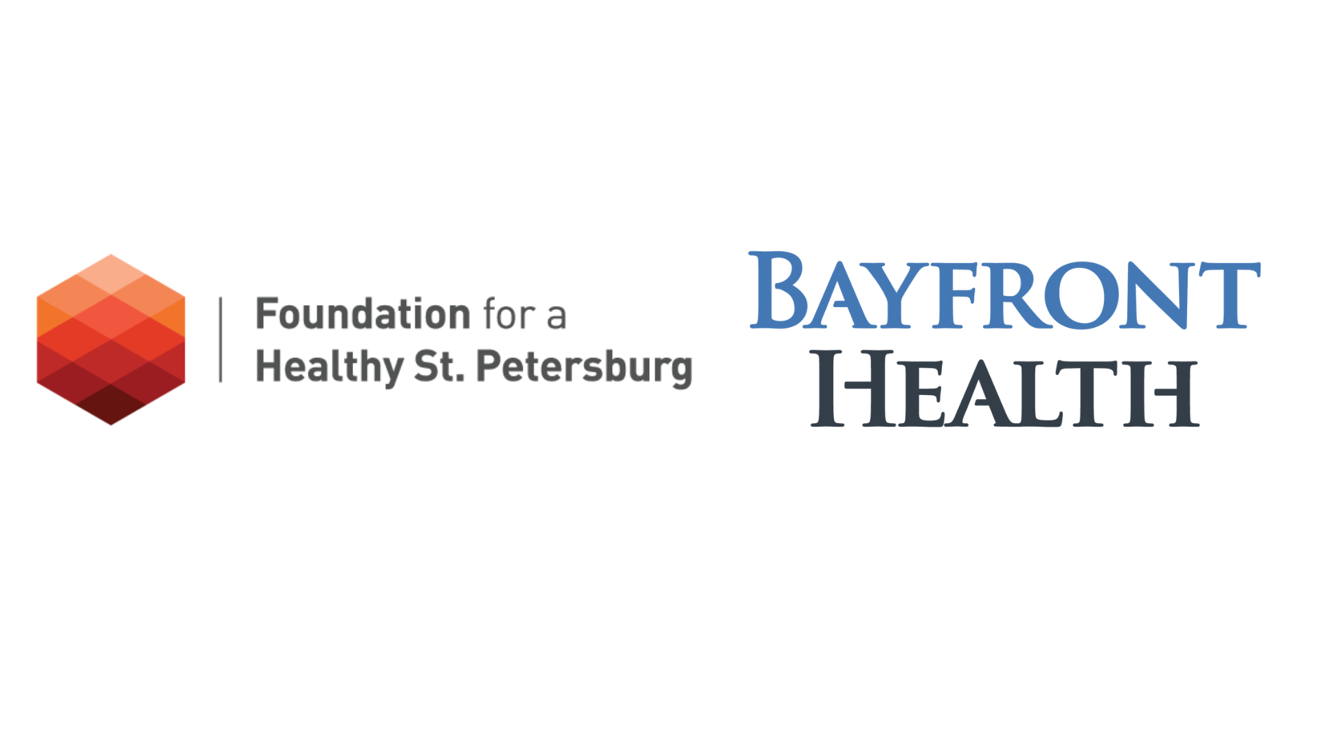 Logotipos de la Fundación y de Bayfront Health