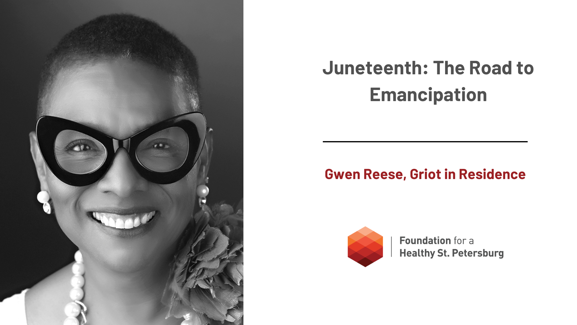 Gwen Reese, Griot residente de la Fundación