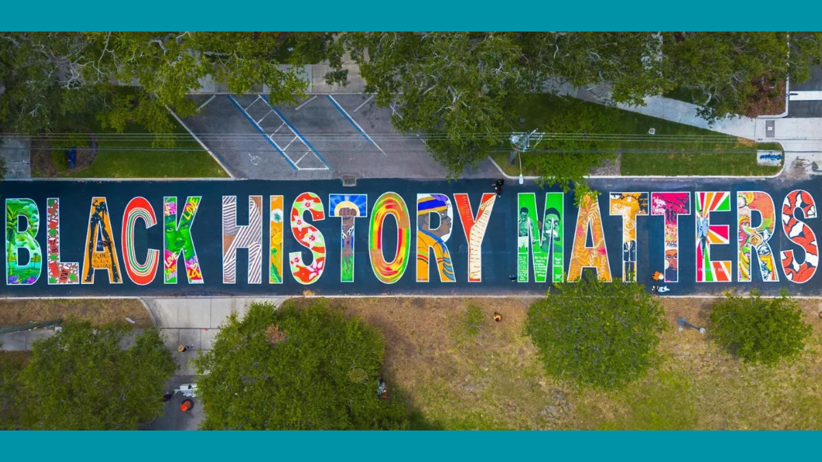 Black History Matters mural