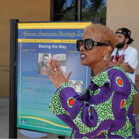 Ms. Gwendolyn Reese on the African American Heritage Trail