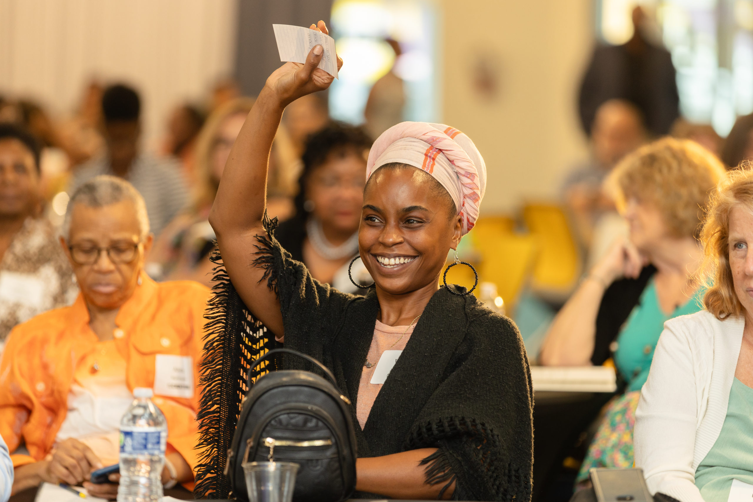 Community members at a Foundation event