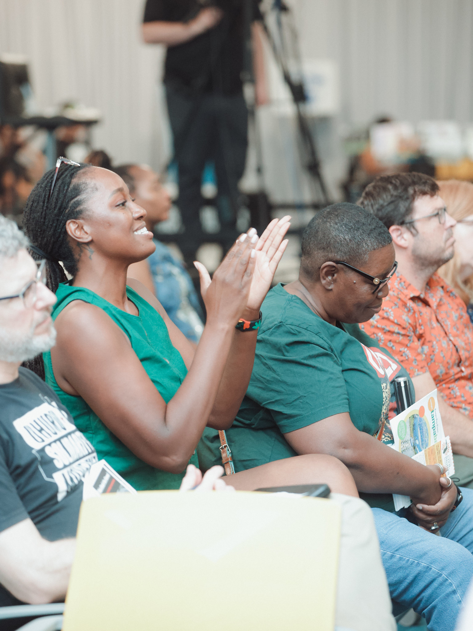 community members at an event at the Foundation's Center for Health Equity