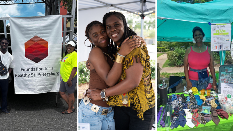 Three images from Juneteenth celebrations supported by the Foundation in 2025