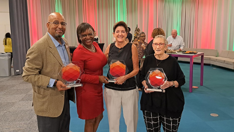 Outgoing foundation trustees with Dr. Kanika Tomalin