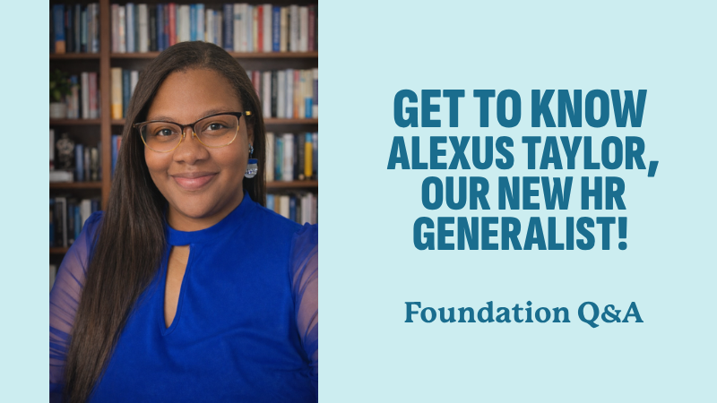 image of Alexus Taylor with text identifying her as our HR generalist and introduced the Q&A